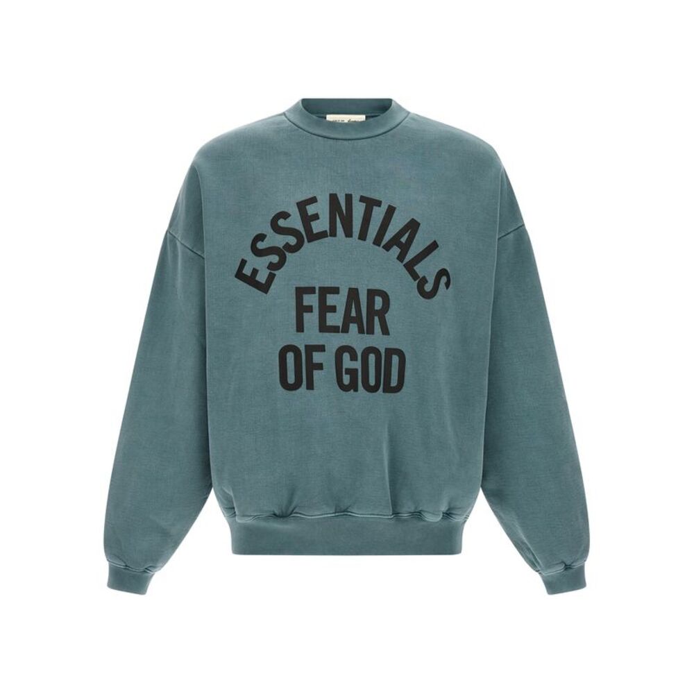 FEAR OF GOD ESSENTIAL Blue Cotton Men's Sweatshirt